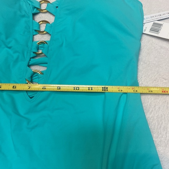 BLEU ROD BEATTIE Ring Me Up Plunge Over The Shoulder Size 14 NWT Swimsuit - Picture 6 of 11